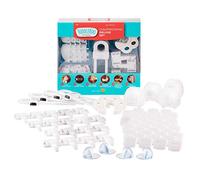 Toddleroo by North States Kit de Lujo a Prueba de niños | 4 Cubiertas de pomos de Puerta, 34 Protectores de Enchufe, 18 pestillos y 1 Protector de pellizco, 4 Esquinas de Gel, 4 cerraduras de