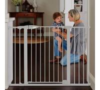 Toddleroo by North States - Puerta Extra Ancha para bebés: Puerta de bebé montada a presión para Puertas con Mango Que Brilla en la Oscuridad - Ajustable de 29.75 a 52 Pulgadas de Ancho - 30 Pulgadas