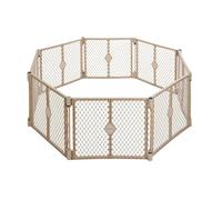 Toddleroo by North States - Superyard Baby Play Yard: Corralito independiente de 8 paneles para bebés - Uso en interiores o exteriores - Fabricado en Estados Unidos - Cubre hasta 34.4 pies cuadrados