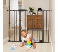 Toddleroo by North States Wide Riverstone - Puerta Extra Alta y Ancha: Puerta de Cierre automático con función de Apertura, Montaje a presión, se Adapta a Aberturas de 75.6 cm a 132.1 cm de Ancho,