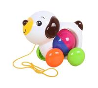 ToddlerPull Toy - Puppy Style Kid Pull Along Toy Car, Interactive Movement Training Design, Developmental Walking SupportToy, Promoting Balance Motor Skills Active Learning Fun For Indoor Outdoor Play