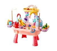 Toddller Sand Water Table Toy with Electric Water Pump, Kids Waters & Sand Activity Sensory Playset with Faucet and 43pcs Waters Toy Accessories for Park, Nursery, and Garden