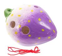 Toddmomy 1 Juego 6 Ocarina De Frutas Juguete Para Los Practican Ocarina Juguetes Para Ocarina Instrumento Pequeña Ocarina Instrumentos Para Púrpura Cerámica