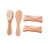 Toddmomy 1 Juego De 4 Piezas peine acicalar Dormir primero mami consejos kit de cuidado de la cabeza producto para el cuidado del cuero cabelludo cepillo de lana de madera
