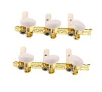 Toddmomy 1 Juego De Clavijas De Afinación Para Guitarra Acústica Mango Acrílico Placa Inferior De Acero A3 Poste De Cuerda De Hierro De Fácil Corte Y Engranaje
