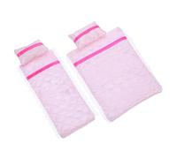 Toddmomy 1 Juego De Fundas De Almohada De Algodón para Muñecas Mantas para Cochecitos De Muñecas Fundas para Cochecitos De Muñecas Diseño De Casa De Muñecas Ropa De Cama Litera