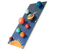 Toddmomy 1 Juego de Madera Educativo para Juguete de Cognición Solar para Aprendizaje del Sistema Solar
