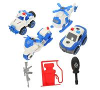 Toddmomy 1 Juego Juguetes de Auto de la policía camión Juguete Coche de Juguete de Montaje Juguetes para pequeños Juguetes para Autos para pequeños Juguetes de Coche el plastico