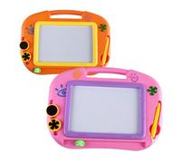 Toddmomy 1 Juego Juguetes De Tablero Magnético Tablero De Escritura Borrable Mini Tablero De Dibujo Magnético Juguetes De Aprendizaje para Pequeños Tablero De Graffiti Naranja