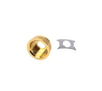 Toddmomy 1 Juego Junta Del Casquillo Jacobo Lámina Guitarra Parche De Piezas Conector Hembra Con Junta De Entrada De Salida De Graves Golden