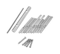 Toddmomy 1 Juego kalimba pulgar piano 10 teclas llaves piano de pulgar accesorios para los dedos dulcimer Afinación equipo puente kalimba Accesorios de Kalimba partes kalimba aleación Plata