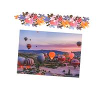 Toddmomy 1 Juego Puzzle de Paisaje de Globo Aerostático para Adultos Educativo de Coordinación y Desarrollo