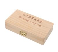 Toddmomy 1 Juego Recuerdo del cabello fetal porta para caso del hada de los Chicos memorial soporte del primer diente contenedor de Madera