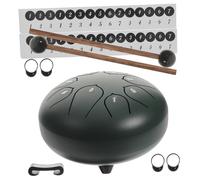 Toddmomy 1 juego Tambor de Ethereal Notas para Adultos Incluye Tambor Baquetas Stickers Bolsa y Partitura Color Verde Pálido Instrumento de Percusión Portátil para Relajación y Desarrollo