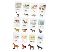 Toddmomy 1 Juego Tarjeta Modelo Animal Juguete a Juego con Animales Tarjetas de Animales Juego de correspondencias para Juego de emparejar para pequeños Papel