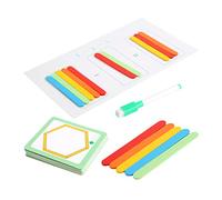 Toddmomy 1 Juego Varillas de Cálculo de Madera para Juguete Educativo de Aprendizaje Matemático para Enseñanza de Aritmética Casa y Jardín de Infantes