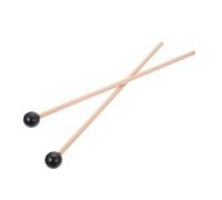 Toddmomy 1 Par Accesorios De Baqueta Marimba Baquetas Percusión Palillo De Tambor Paleta Mazas Para Xilófono Accesorio De Banda Palos De Instrumentos Musicales Negro Caucho