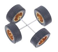Toddmomy 1 Par De Accesorios para Cubo De Rueda De Modelo De Coche De Simulación Llanta Delantera Ruedas De Control Remoto Ruedas De Repuesto Neumáticos Reemplazables Ruedas De Coche