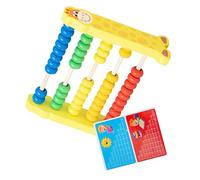 Toddmomy 1 Pieza 5 Estante de computadora de Jirafa Colorido Juguete de numeración Juguete Educativo Herramienta de cálculo De Madera