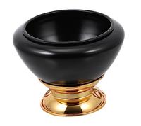 Toddmomy 1 Pieza Adornos De Tazón De Sonido De Meditaciones El Gong Bochas Cuenco Cuenco De Sonido De Cuenco Practico Planchar Negro