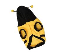 Toddmomy 1 Pieza Atuendo Transformado De La Abeja Mascota Disfraz De Abeja para Perro Cosplay Ángel Ropa De Cachorro Sudaderas con Capucha Traje Pata Yellow Lana