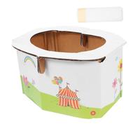 Toddmomy 1 Pieza Inodoro Portátil Plegable Orinal De Viaje Inserción Del Baño Adulto Exterior Inodoro Plegable Portátil Baño De Bebé Inodoro Plegable Para Bebe Cámping Blanco Papel