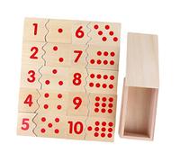 Toddmomy 1 Pieza Juguetes De Desarrollo Intelectual Juguete Creativo para Juguete para Juguete Educativo Temprano del Rompecabezas Juicio Educativo Rojo De Madera