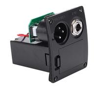 Toddmomy 1 Pieza Pastillas De Guitarra Micrófono De Instrumento De Música Folklórica Captación De Sonido Del Instrumento Micrófono De Guitarra De Cuatro Etapas E-4t Negro