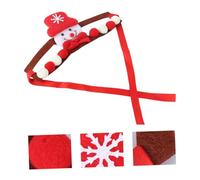 Toddmomy 1 Pieza Sombreros para Mascotas Divertido pequeño Favor Gorro de Navidad para Mascotas Venda Diadema de Mascotas para Navidad Adorable Tocado de Mascotas paño Rojo