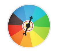 Toddmomy 1 Pieza Tocadiscos del Juego De Lotería Afortunado Juego De Ruedas Rueda De Ruleta Rueda Fortuna Decidir Carnaval Rueda De La Fortuna Trivia Rifa Giratorio El Plastico Vistoso