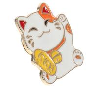 Toddmomy 1 Uds. Broche Broche Maneki Neko Insignias De Fortune Neko Joyería Para Ropa Bolsos Chaquetas
