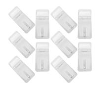 Toddmomy 10 Cierres Acrílicos Transparentes para Puertas Pequeñas Mini Pestillos de Puerta Resistentes Hebillas de Bisagra Acrílica para Cajas y Cierre de Seguridad Infantil Pack de 10