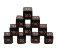 Toddmomy 10 Dados De Conteo De Sangre para Juego De Cartas Dados Pequeños para Juegos De Mesa Dados Accesorios para Fiestas Dados De 6 Caras Dados Numerados Acrílico