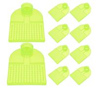 Toddmomy 10 Dispensadores de Agua para Colmenas Alimentador de Abejas Diseño Antiahogamiento Compatible Botellas Verdes Europeas Americanas y Australianas Paquete de 10 Unidades para