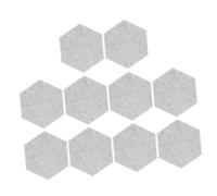 Toddmomy 10 Piezas Algodón fonoabsorbente azulejos acusticos muro pruebas panel fonoabsorbente hexagonal ruido almohadillas de aislamiento de sonido pared insonorizada Poliéster Light Grey