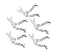 Toddmomy 10 piezas Clips de Resorte para Sombrilla y Kayak Acero Resistente Cierre Pulsador para Postes de Tienda Accesorios Camping Duraderos