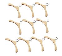 Toddmomy 10 Piezas Colgador De Muñecas Percha Colgadores De Muñecas Colgador De Casa De Muñecas Colgadores De Mini Casas Colgadores De Ropa Perchero para Ropa Bastidores De Ropa De Madera