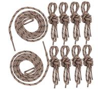 Toddmomy 10 Piezas Cordones Resistentes para Zapatillas Deportivos y Casuales Cordones Duraderos de Poliéster para Reemplazo Longitud Variada Color Marrón Tierra