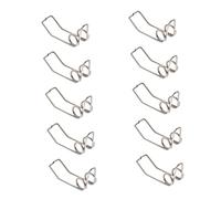 Toddmomy 10 Piezas De Rango Medio Drenar Reemplazo Resortes De Trompeta Forma Dedo Resorte De Válvula De Saliva De Trompeta Limpieza Llave Accesorio Planchar Plata