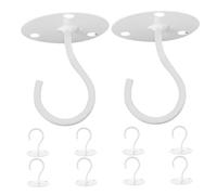 Toddmomy 10 Piezas Ganchos de Techo para Plantas Colgantes de Ganchos Metálicos Decorativos para Cestas de Flores Campanillas y Linternas Instalación y Diseño Moderno para Ahorrar