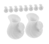 Toddmomy 10 Piezas Jarrones Miniatura con Asas para Decoración de Muñecas Accesorios de Casa de Muñecas y Pequeños Elegantes Contenedores para Flores DIY de Paisaje Micro