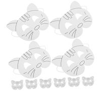 Toddmomy 10 piezas Máscaras para Pintar Animales DIY Papel Seguro para Fiestas Infantiles y Disfraces Infantiles