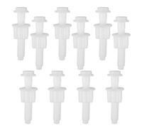 Toddmomy 10 Piezas Tornillos para Asiento de Inodoro, Pernos de Fijación del Tanque del Inodoro, Plástico, Blanco, Fijación Estable, Compatibilidad, Baño y Reforma del Hogar