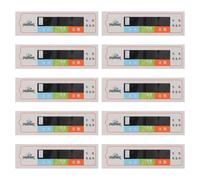 Toddmomy 10 tiras termométricas adhesivas para biberones - Termómetro para medir la temperatura del agua en el baño del bebé - Adhesivo indicador de temperatura para la alimentación con biberón