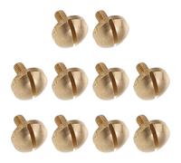 Toddmomy 10 Tornillos de Metal Dorados para Instrumentos Musicales, Accesorios para Ejes Centrales Función de Reemplazo y Estabilidad, Pack de 10 Piezas