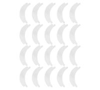 Toddmomy 100 almohadillas para extensiones de pestañas - de espuma para ojos para aislamiento de pestañas, parche de espuma con forma de para debajo de los ojos para herramientas de salón