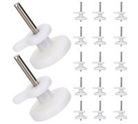 Toddmomy 100 Ganchos Invisibles sin Marcas para Colgar Cuadros Mini Ganchos de Plástico ABS para Marcos de Fotos Colgadores Discretos para Decoración de Paredes sin Daños Pack 100