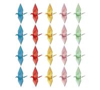 Toddmomy 100 Grullas de Origami de Papel Hechas a Mano, Decoración Artesanal para Bodas y Cortinas de Puerta, Ecológicas y Seguras, Tamaño 9 Cm Color Aleatorio