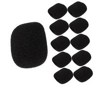 Toddmomy 100 Piezas Cubierta del micrófono del micrófono microfono inalambrico micrófono inalámbrico micrófono de Parabrisas Cubiertas de micrófono de micrófonos Esponja Black