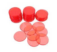 Toddmomy 100 Piezas De Fichas Transparentes para Bingo Contadores De Matemáticas Infantiles Aprendizaje